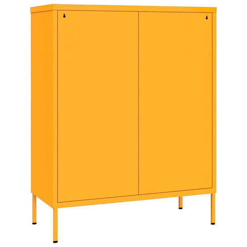 Lady Jillian -  Drawer Cabinet Mustard Yellow 80x35x101,5 cm Steel
